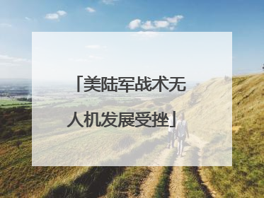 美陆军战术无人机发展受挫
